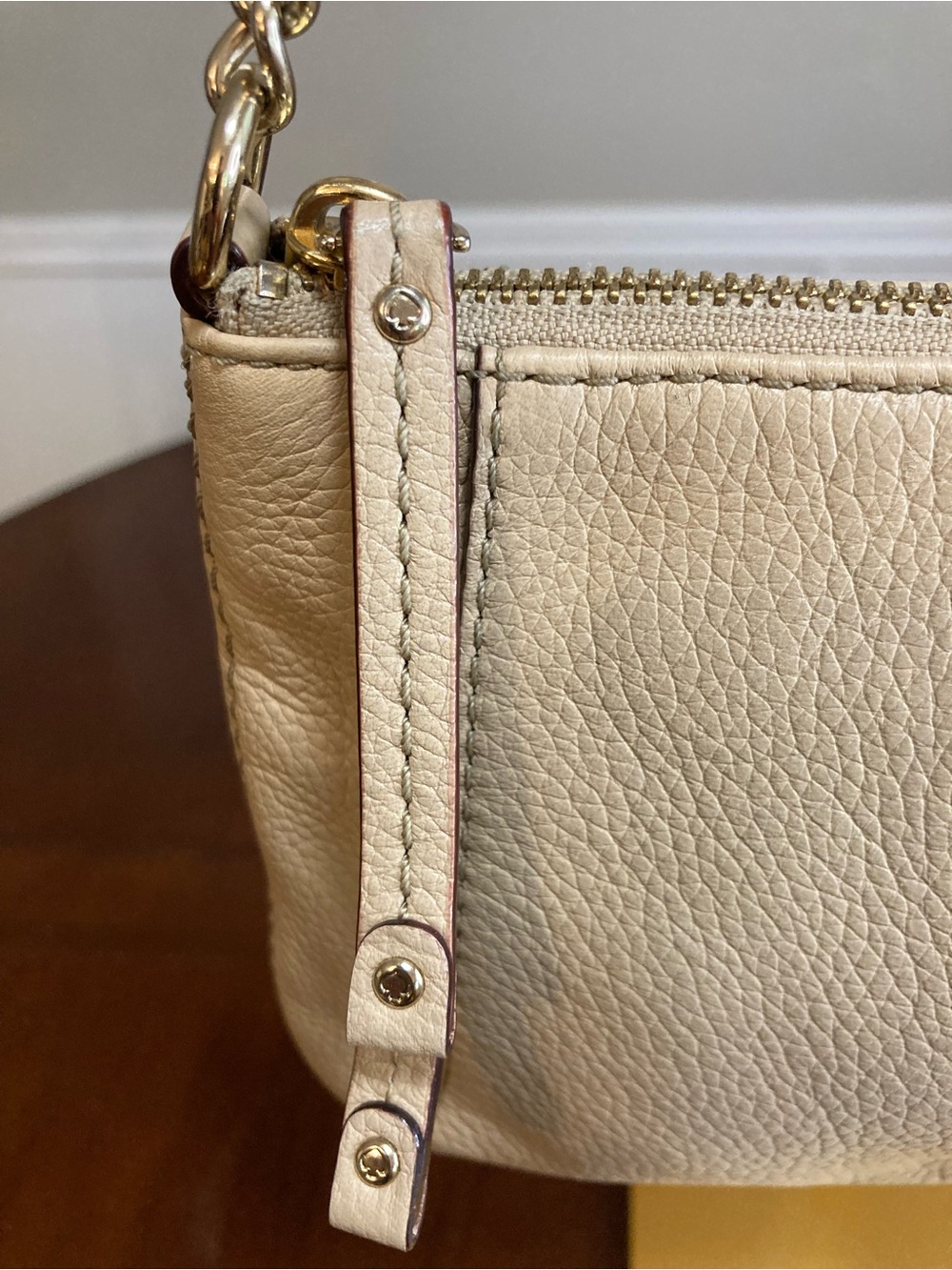 Kate Spade Berkshire Road Adela |Taupe Pebbled Leather Shoulder Bag - Picture 5 of 15